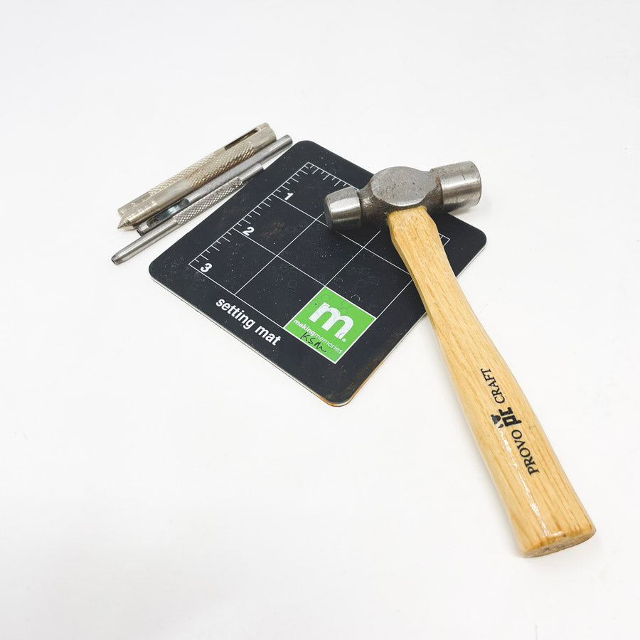 Assorted Punch and Setting Tools with Mat