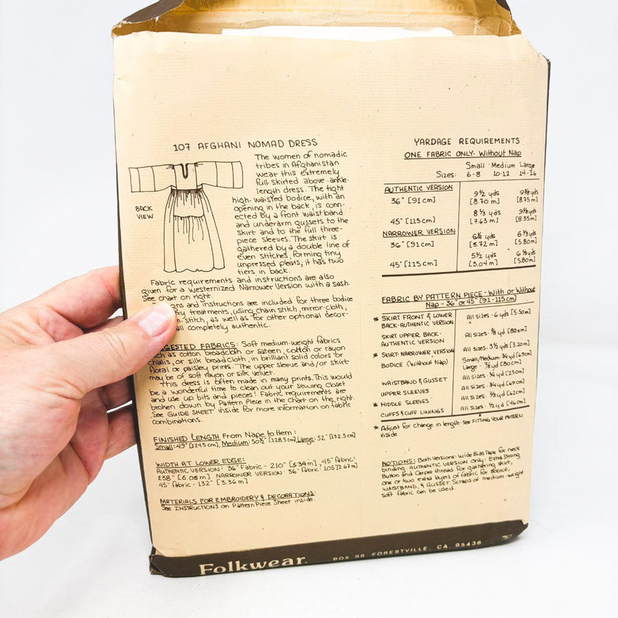 Vintage Folkwear Sewing Patterns