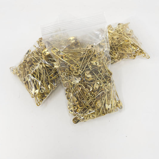 Medium Zip Pack of Gold Safety Pins (1)