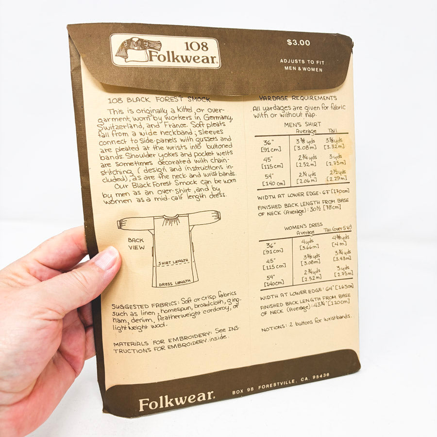 Vintage Folkwear Sewing Patterns