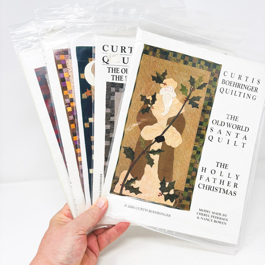 Old World Santa Quilt Patterns bu Curtis Boehringer Quilting