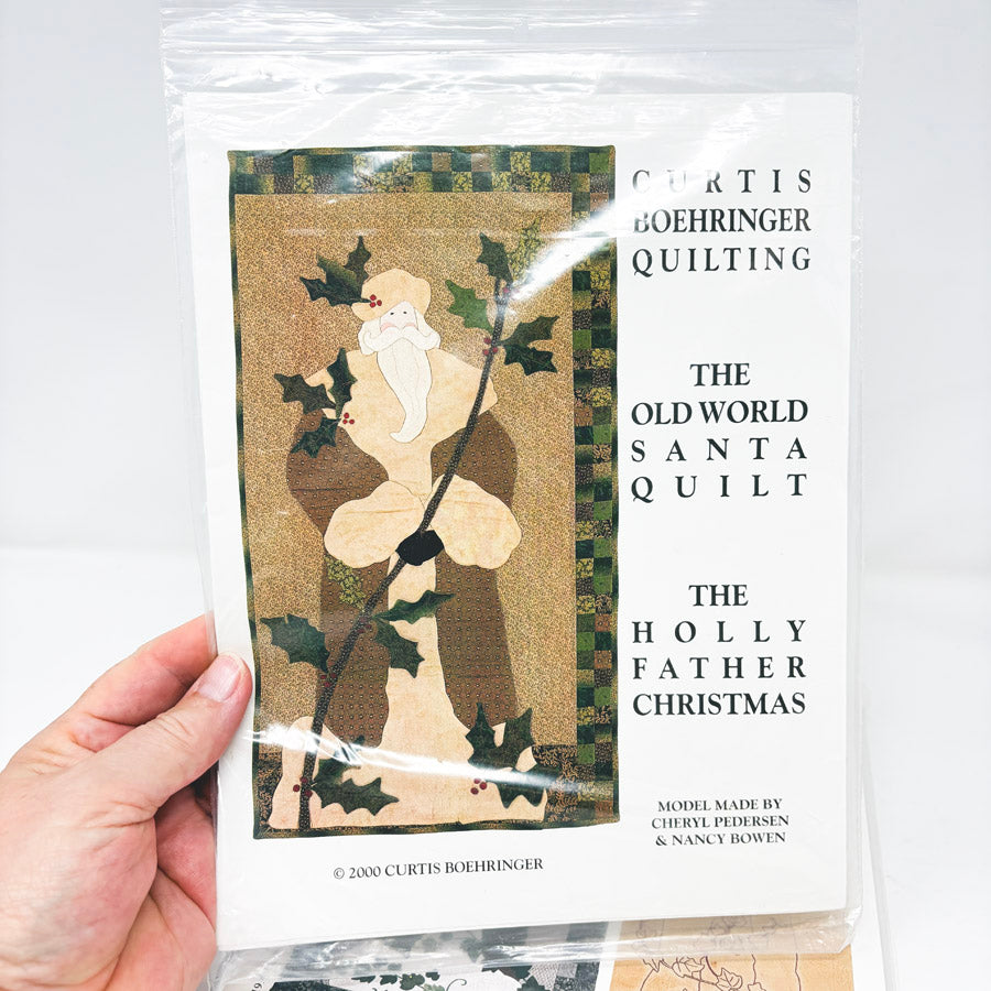 Old World Santa Quilt Patterns bu Curtis Boehringer Quilting