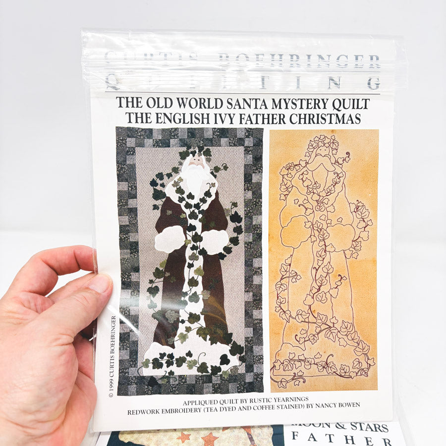 Old World Santa Quilt Patterns bu Curtis Boehringer Quilting
