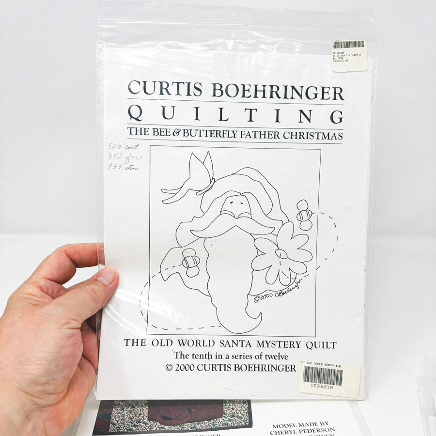 Old World Santa Quilt Patterns bu Curtis Boehringer Quilting