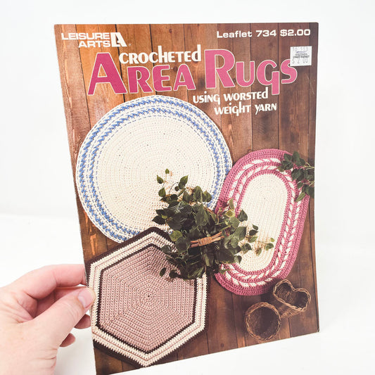 Leisure Arts Crochet Area Rugs Pattern Booklet