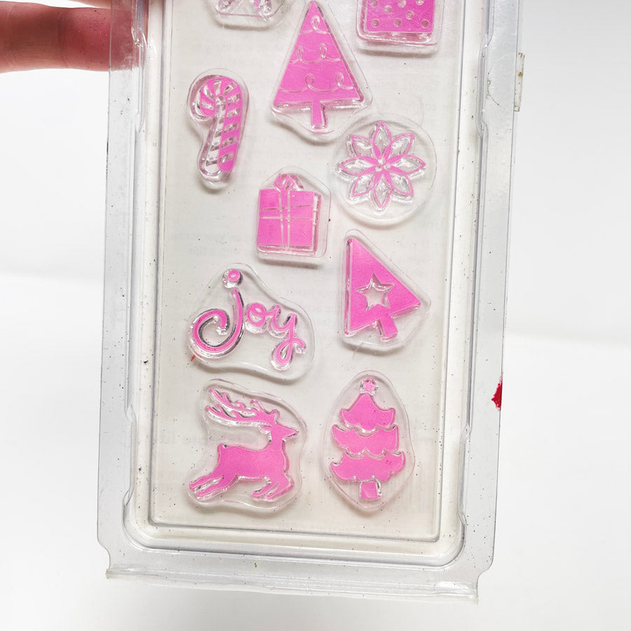 KI Memories Merry Clear Cling Stamps