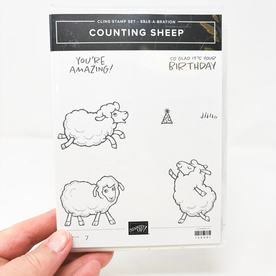 Stampin’ Up Counting Sheet Cling Stamp & Die Set