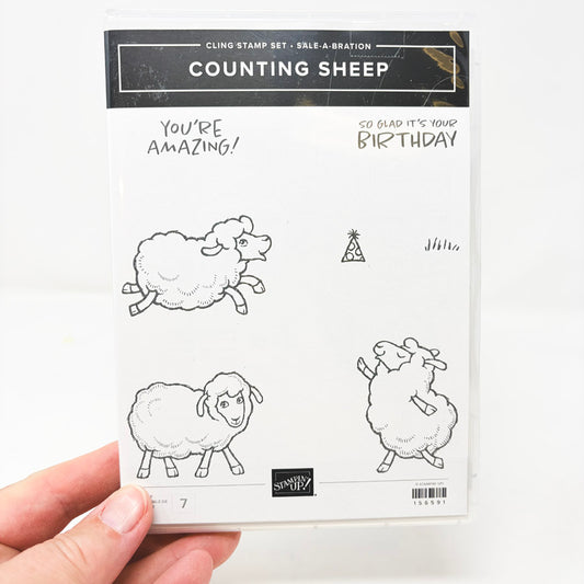 Stampin’ Up Counting Sheet Cling Stamp & Die Set