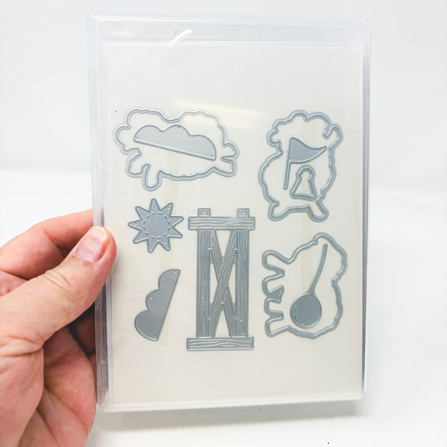 Stampin’ Up Counting Sheet Cling Stamp & Die Set