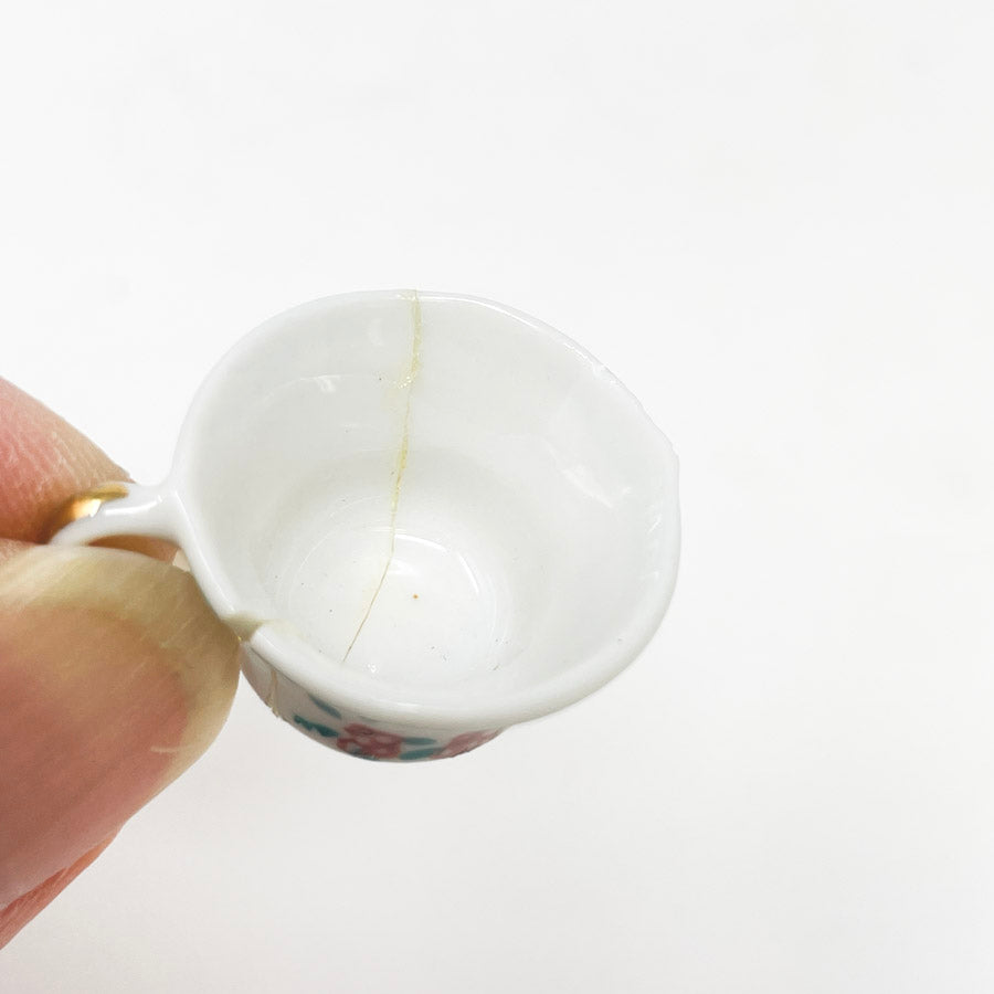 Vintage Shackman Desden Style Mini China Tea Set (Repaired)