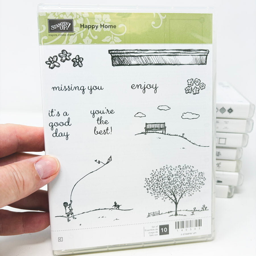 Assorted Stampin’ Up Clear Mount Stamp Sets