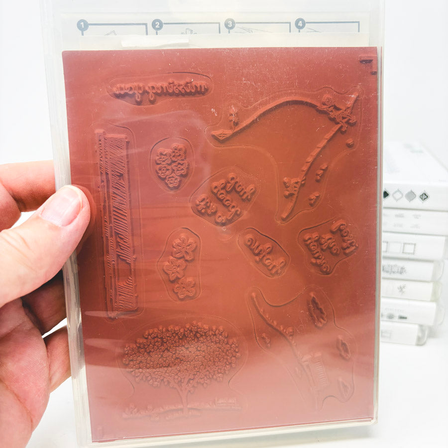Assorted Stampin’ Up Clear Mount Stamp Sets