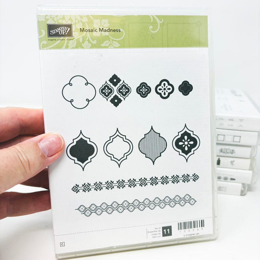 Assorted Stampin’ Up Clear Mount Stamp Sets