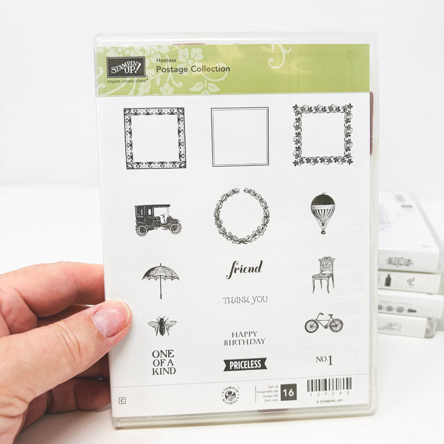 Assorted Stampin’ Up Clear Mount Stamp Sets