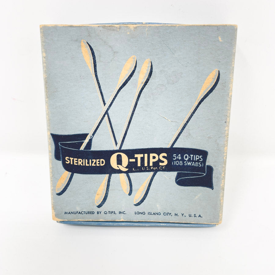 Vintage Q-Tips Box