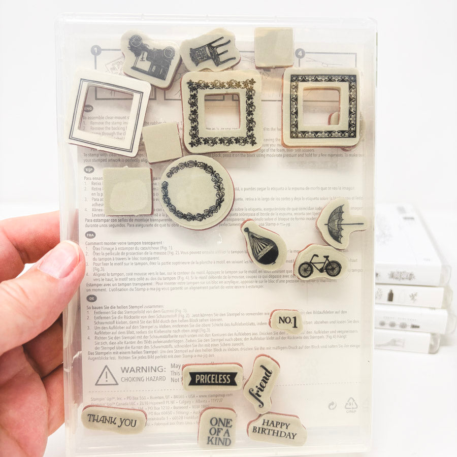 Assorted Stampin’ Up Clear Mount Stamp Sets