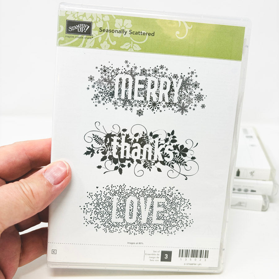 Assorted Stampin’ Up Clear Mount Stamp Sets