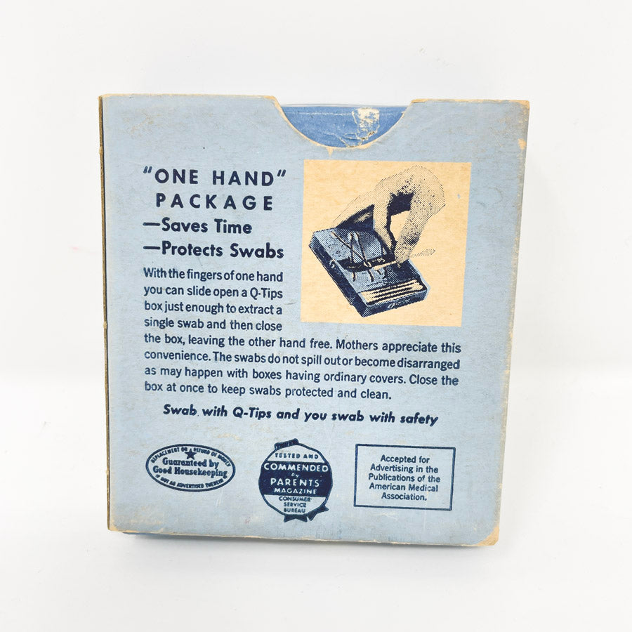 Vintage Q-Tips Box