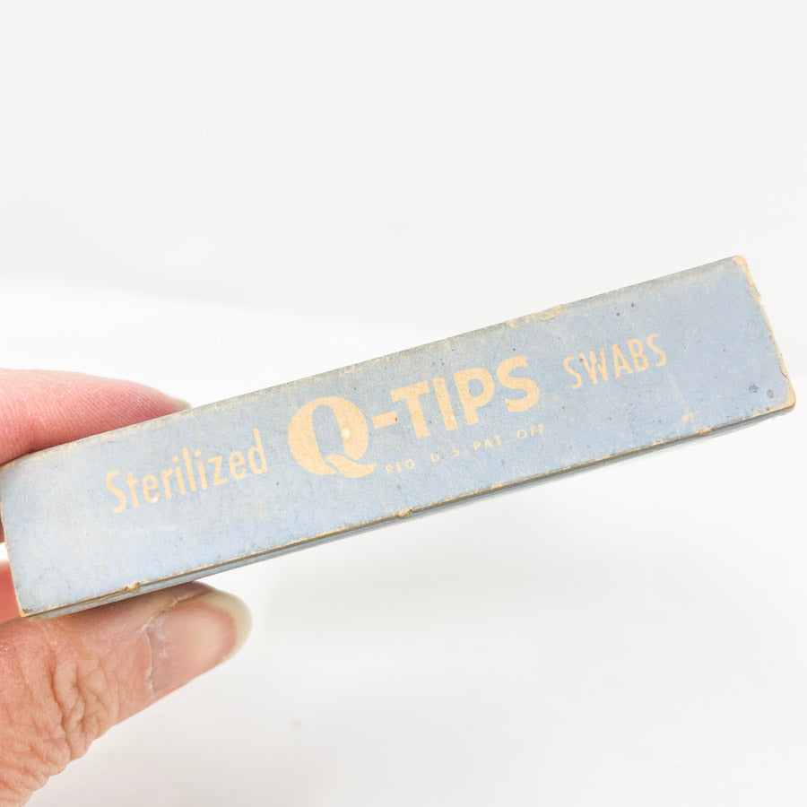 Vintage Q-Tips Box