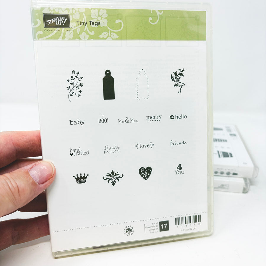 Assorted Stampin’ Up Clear Mount Stamp Sets