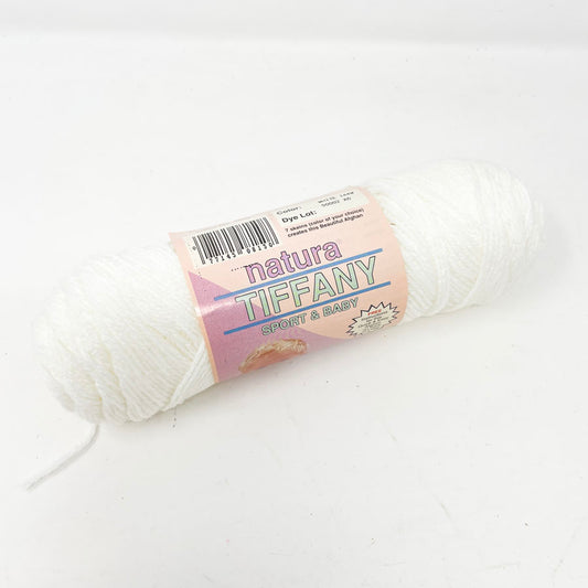 Natura Tiffany Sport & Baby Yarn 2 oz - White