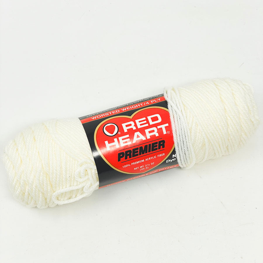 Red Heart Premier Yarn 3 oz - White