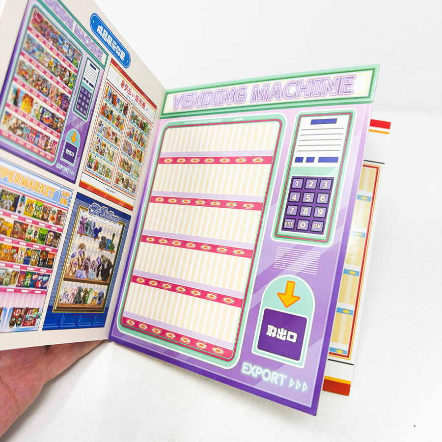 DIY Snack Vending Machine Sticker Book