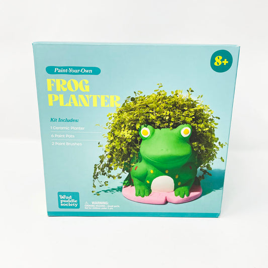 Mud Puddle Society Paint-Your-Own Frog Planter