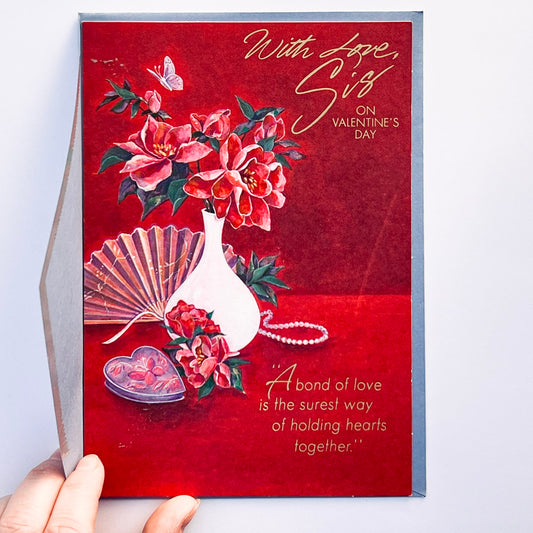 With Love, Sis--Valentine's Day Greeting Card