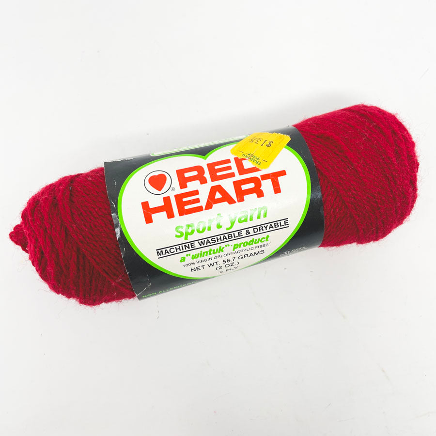 Red Heart Sport Yarn 2 oz - 920 Cranberry