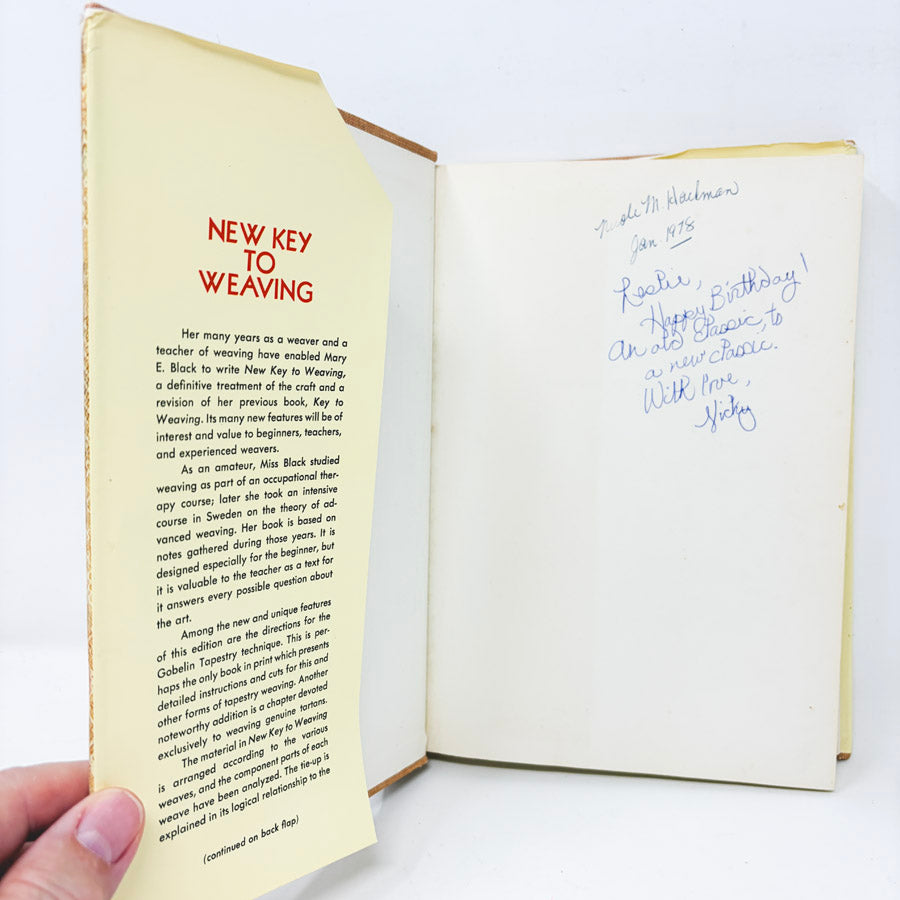 New Key to Weaving Book by Mary E. Black