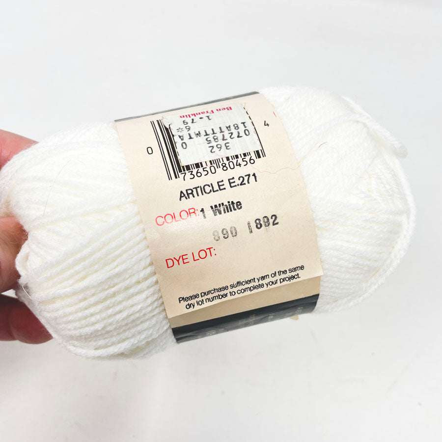 Red Heart Super Sport Yarn 3 oz - White