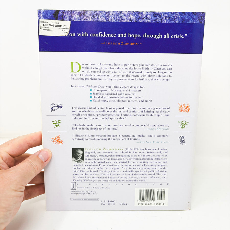 Knitting Without Tears Book by Elizabeth Zimmermann