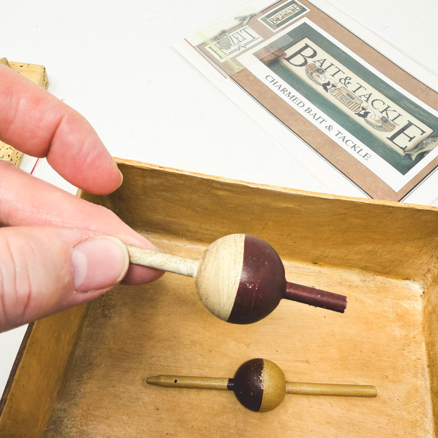 Hinzeit Charmed Bait and Tackle Cross Stitch Kit and Paper Box