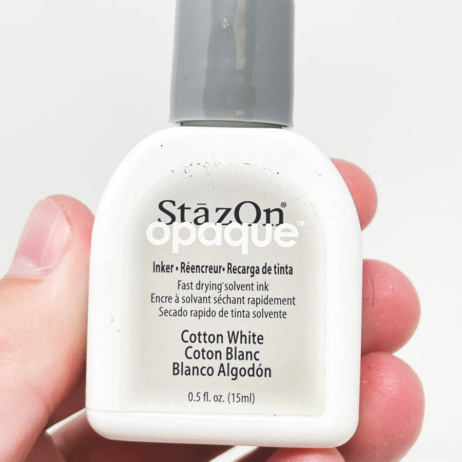 StazOn Opaque Cotton White Inker