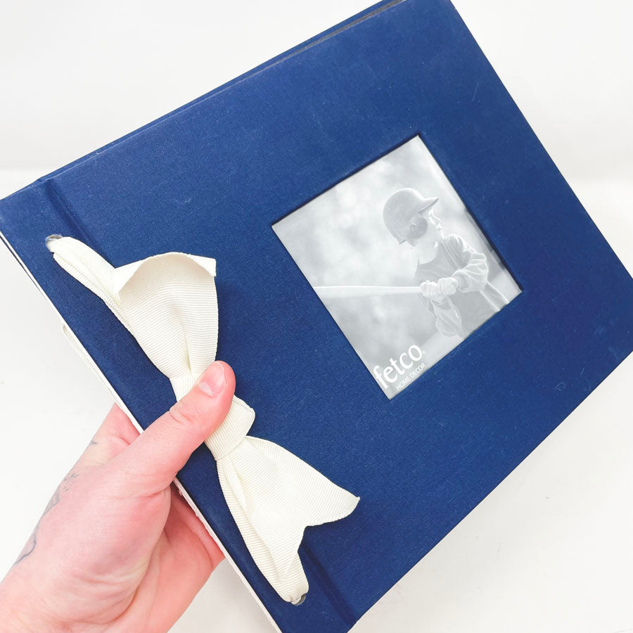 Fetco Small Blue Fabric Scrapbook