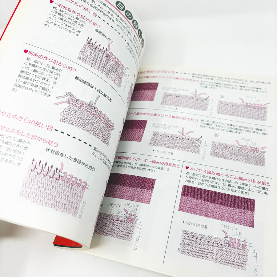 "Easy-to-Understand Knitting Basics" – Japanese Book