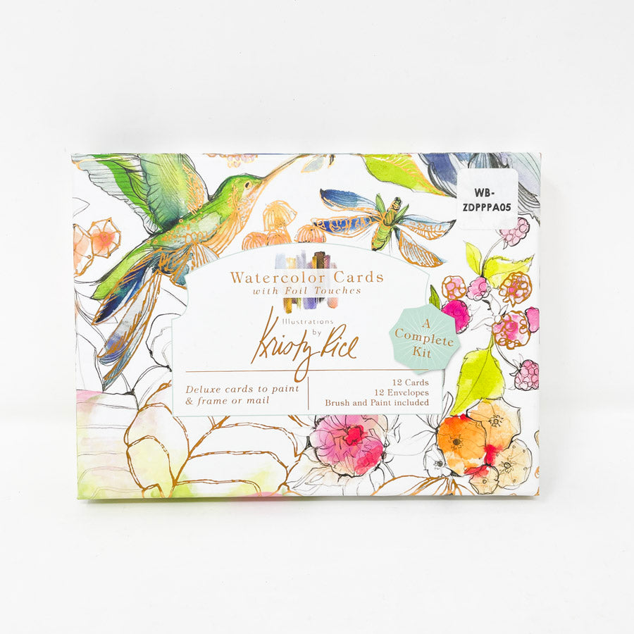 Watercolor Cards with Foil Touches by Kristy Rice Schiffer Books