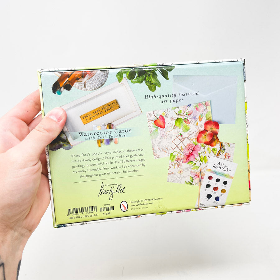 Watercolor Cards with Foil Touches by Kristy Rice Schiffer Books