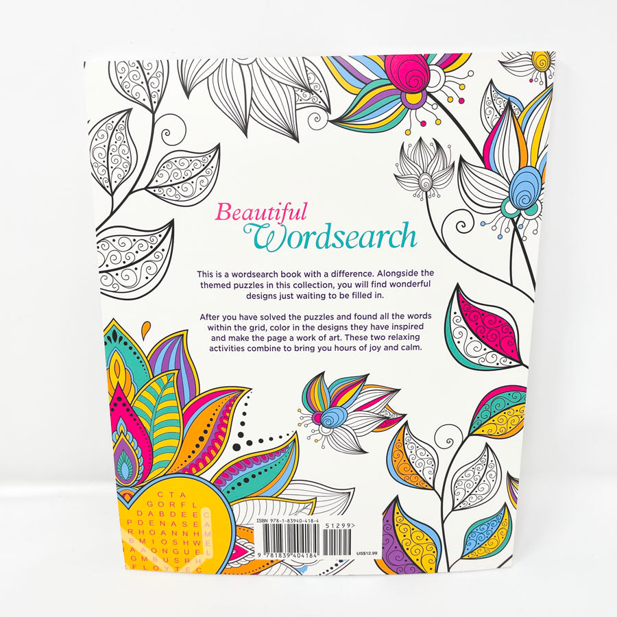 Beautiful Wordsearch Coloring Book