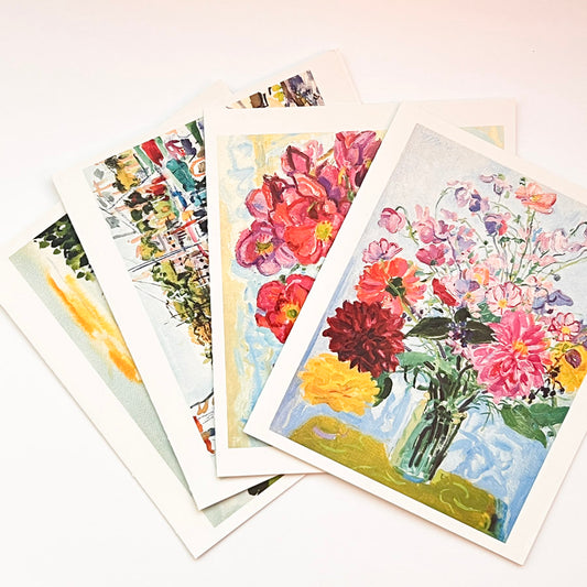 Set of Blank Greeting Cards--Floral/Landscape