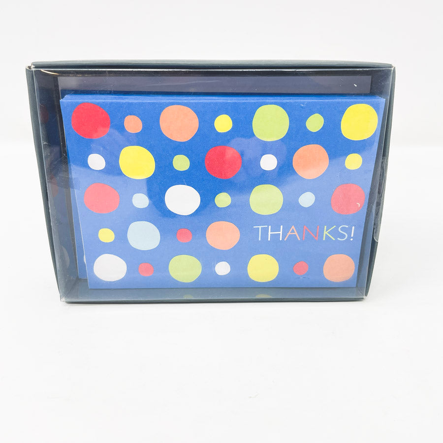 Polka Dot Thank You Cards - Set of 15 Cards and Envelopes