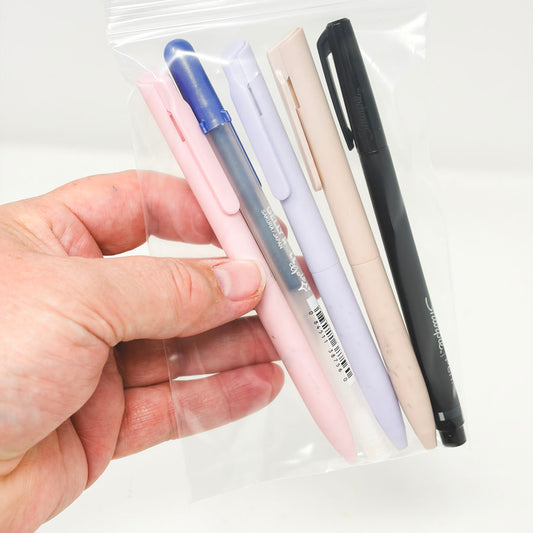 5 Assorted Pens - Color/Metallic/Black