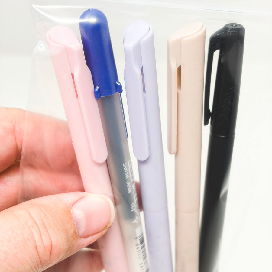 5 Assorted Pens - Color/Metallic/Black