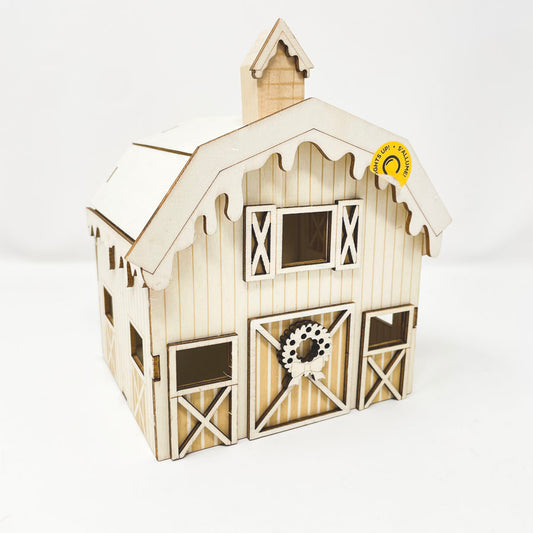 Ready to Paint Christmas Barn by Make Market