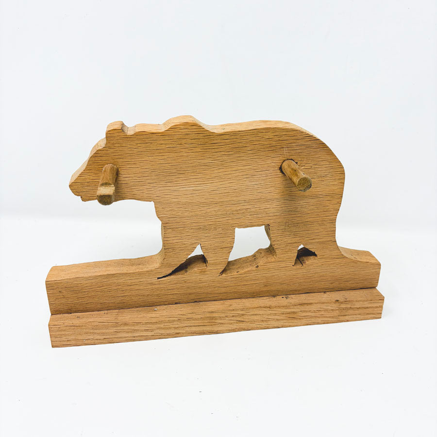 Bear Key Hanger Decor- Unfinished Wood