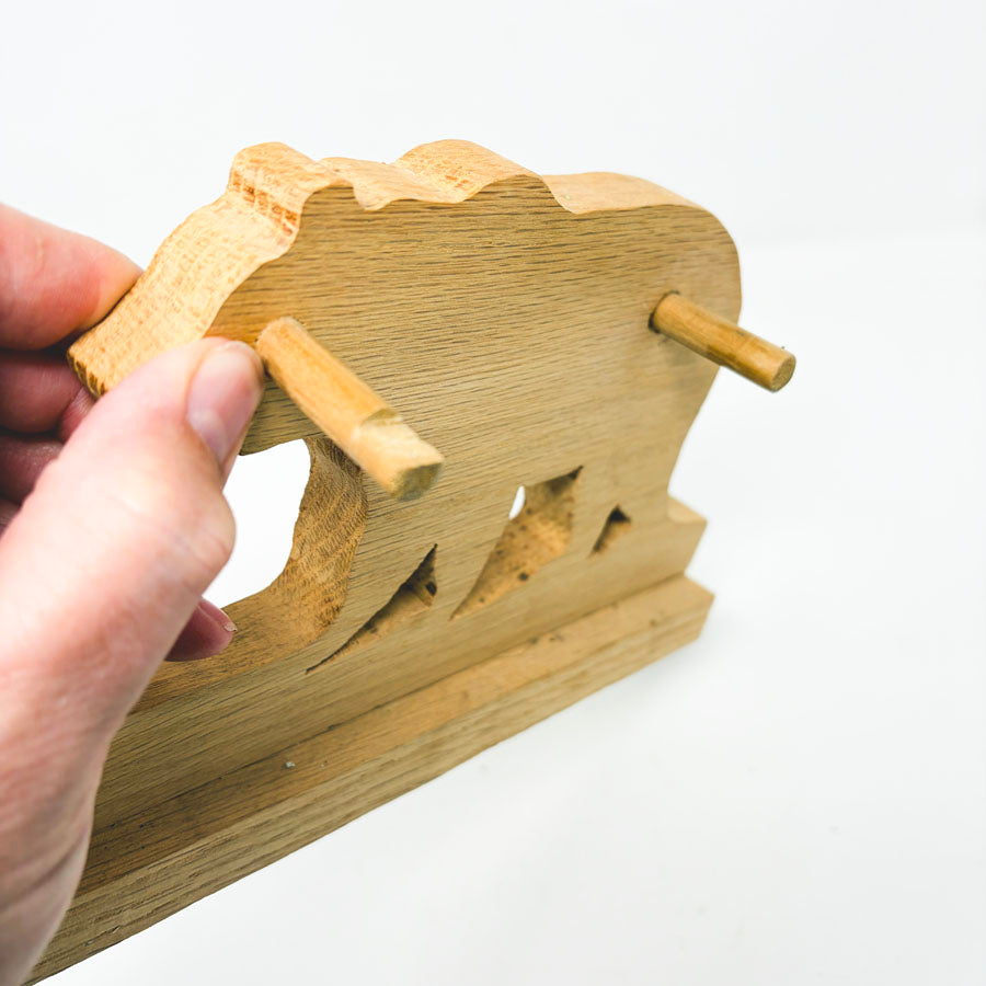 Bear Key Hanger Decor- Unfinished Wood