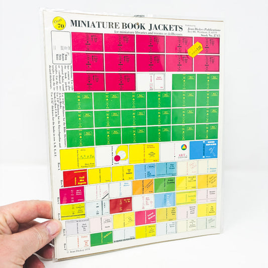 Vintage Miniatures DIY Paper Sheets - Signs or Books