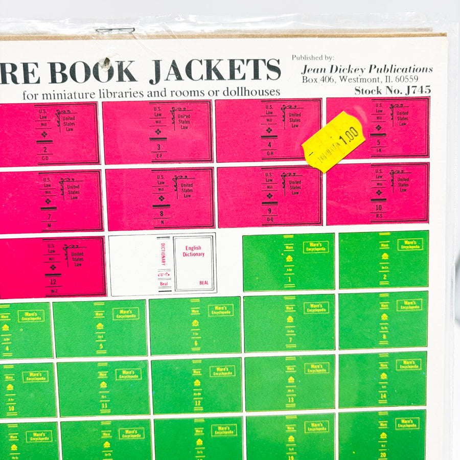 Vintage Miniatures DIY Paper Sheets - Signs or Books