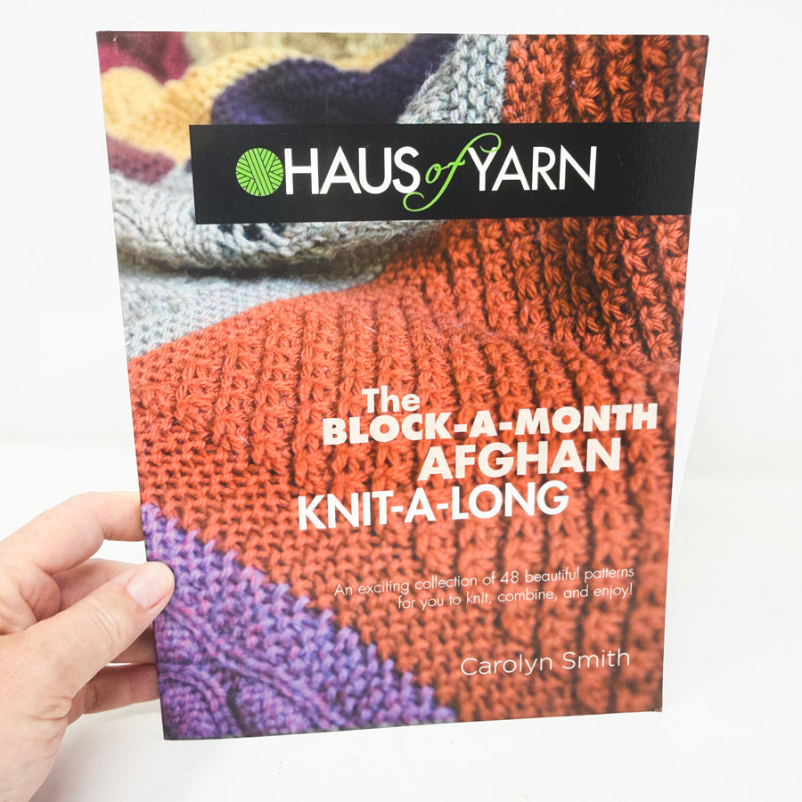 The Block-a-Month Afghan Knit-a-Long Book by Carolyn Smith